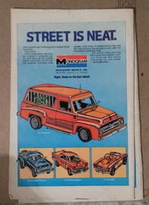 Monogram Models Ad - 55 Ford Panel, '57 Corvette 1978 (JA521 - Picture 1 of 1