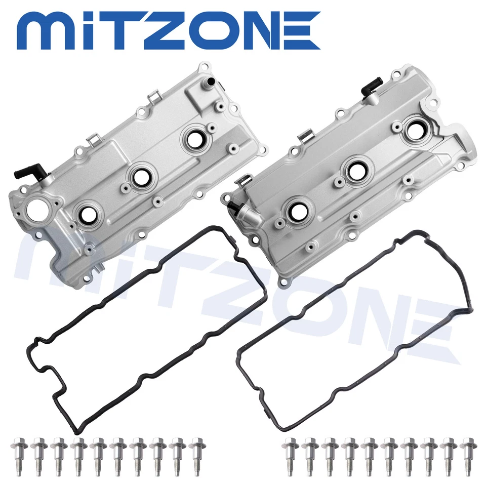 2x Kit de cubierta de válvula de aluminio de actualización para Nissan Pathfinder Infiniti QX4 2002-2004 Foto 1 de 4