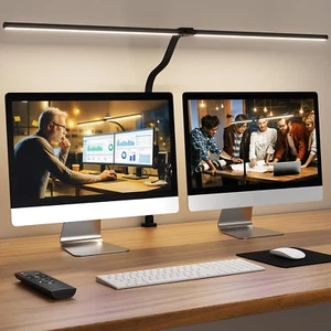 LED Desk Lamp for Home Office, Remote Control Computer Desk Light Bright Table L - Picture 1 of 12
