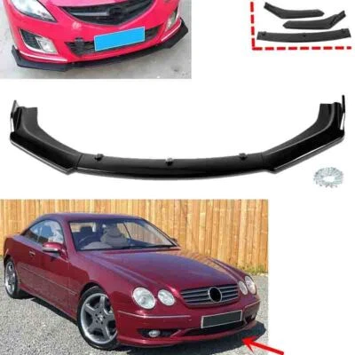 For Benz CL55 CL500 1999-2006 Front Bumper Lip Spoiler Splitter Diffuser Set US - Imagem 1 de 4