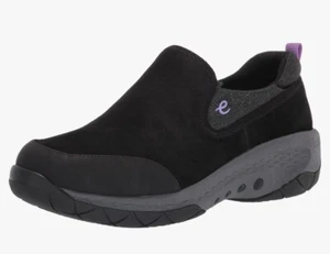 Easy Spirit Jollie schwarz Wildleder lila Slipper Sneaker Schuh Damen 7 W brandneu - Bild 1 von 9