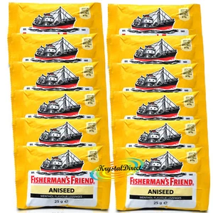 12x Fisherman's Friend Aniseed Menthol Lozenges 25g - Picture 1 of 1
