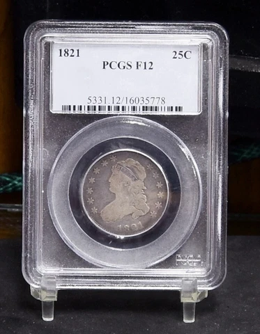 1821 Bust Quarter - PCGS F12 (#48074-L) Cover