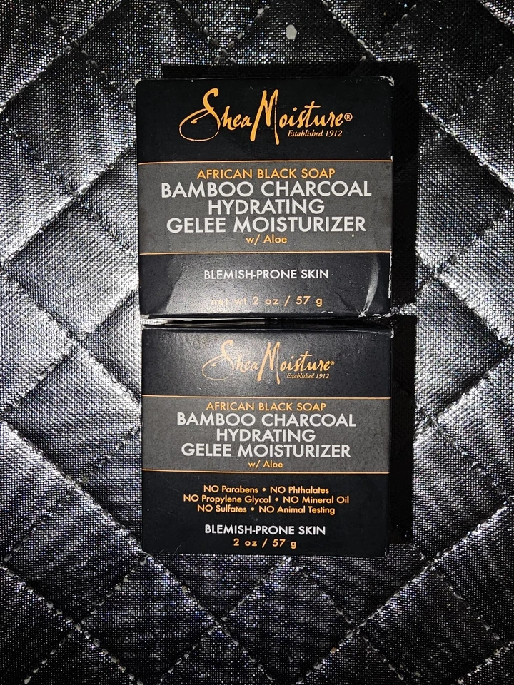 Увлажняющий крем Shea Moisture Bamboo Charcoal Hydrating Gelee унция лот из 2 - Изображение 1 из 2