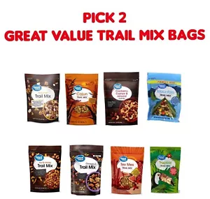 Pick 2 Great Value Trail Mix 22 to 26 oz Bags - Picture 1 of 9