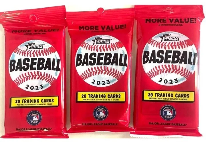2023 Topps Heritage Baseball HOT PACK - More Value Compared To Single Packs