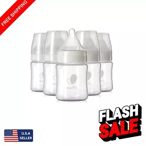 Evenflo 5oz Wide Neck Baby Bottle Set - 6 BPA Free Bottles for Healthy Feeding - Picture 1 of 11