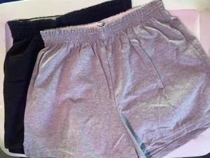 Boxercraft shorts - Black or Gray - YOUTH SIZES available 60/40 Cotton/Poly - Picture 1 of 17