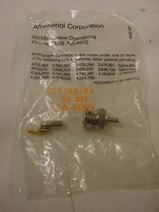 AMPHENOL CORPORATION RF CONNECTOR 999-225B 554/30/93 31-315 5A-500V - Picture 1 of 3