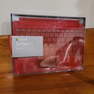 Genuine Microsoft Surface Pro Type Cover Keyboard for Surface Pro 7/6/5/4/3 Red - Picture 1 of 8
