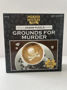 SEALED! Grounds For Murder 1000 PC. Mystery Jigsaw Thriller Puzzle  by John Lutz - Picture 1 of 2