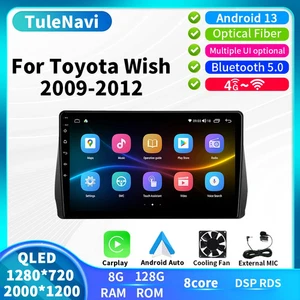 For Toyota Wish 2 XE20 Car Radio Multimedia Android Auto CarPlay GPS Head Unit - Picture 1 of 32