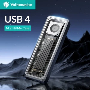 40Gbps M.2 NVMe SSD Enclosure With Cooling Fan Compatible With Thunderbolt4/3 US - Picture 1 of 11