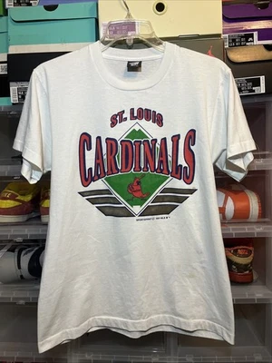 Camisa blanca grande 1991 vintage de los cardenales de San Luis hecha en EE. UU. Foto 1 de 4