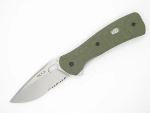 Buck 847 847ODX Vantage Force Pro S30V Green G10 Folder Pocket Knife Serrated - Picture 1 of 9