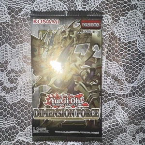 1x YuGiOh Dimension Force Booster Pack 1st Edition Brand New Sealed 9 Cards - Picture 1 of 2