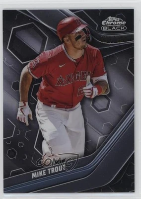 2023 Topps Chrome Black Refractor /199 Mike Trout #100 - Image 1 of 2
