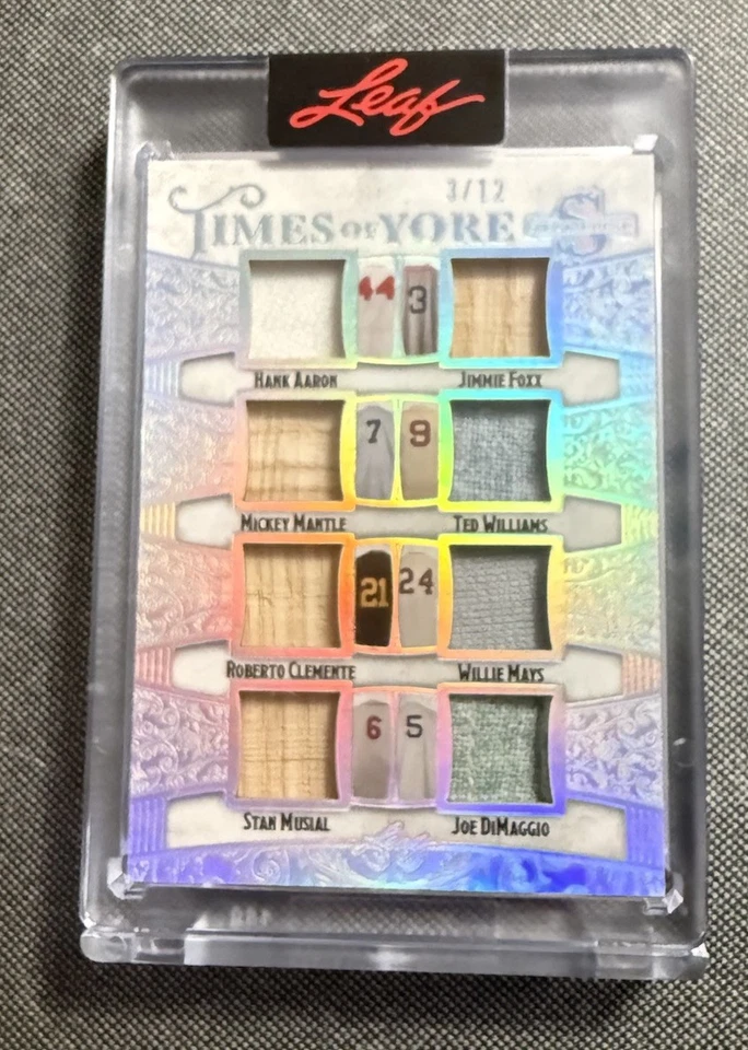 2025 Leaf Spectacular Mantle Aaron Mays Clemente DiMaggio Relic Game Used  #3/12 - Image 1 of 4