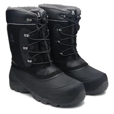 KAMIK Big Kids' Luke Waterproof Black Lace Up Winter Snow Boots  sz 6 M NEW NIB - Image 1 of 4