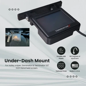 Under dash mount for Holley EFI 3.5" screen Terminator X, Sniper and Dominator - Picture 1 of 8