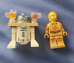 C-3PO & R2-D2 w/ drink server from LEGO Star Wars 75397 UCS Jabba's Sail Barge - Picture 1 of 2