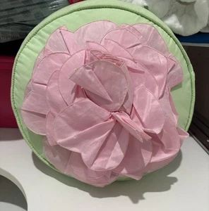 Swell By Cynthia Rowley & Ilene Rosenzweig Green Pillow Pink Rose Sweet🌸 - Picture 1 of 3