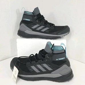 Adidas Terrex Free Hiker Hiking Boots Primeblue Core Black-Size 8 Women’s - Picture 1 of 16