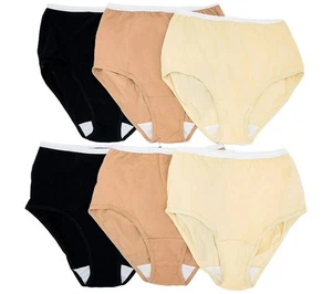 Breezies 6-Pack Original Cotton Brief Panties Basic Pack - Picture 1 of 1