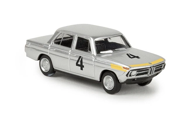 Brekina 24430 - 1/87 BMW 1800 Tii - Di Jacky Ickx - Argento #4 - Nuovo - Immagine 1 di 1