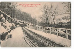 Scene on Rogersville Macamadized Road, Waynesburg, PA VTG Postcard SK2. - Picture 1 of 2