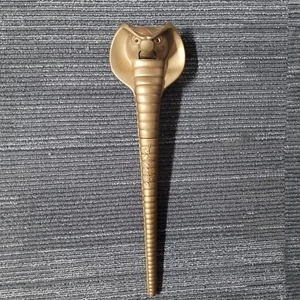 RARO! Mattel Aladdin Jafar Golden Cobra Staff 1992 vintage tamaño real 21" disfraces - Imagen 1 de 7