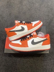 Jordan 1 Low OG Starfish Womens Orange Black White | Size US 7.5W | BRAND NEW✅ - Picture 1 of 3