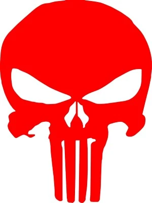Punisher Skull Die Cut Vinyl Decal Multiple Colors and Sizes - Image 1 of 4