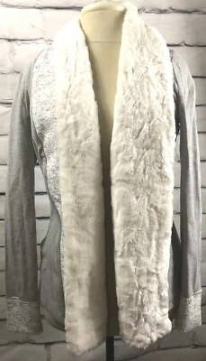 Saturday Sunday Anthropologie Women's Size XS Gray/White Open Cardigan Jacket - Image 1 of 4