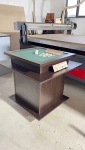 Rummy Wooden Table 4 Players Luxury Cloth Green Rummy Cube - Picture 1 of 3