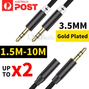 AUX Cable Male to Male/ Female 3.5mm Audio Headphone Extension Cord Stereo AU - Picture 1 of 12