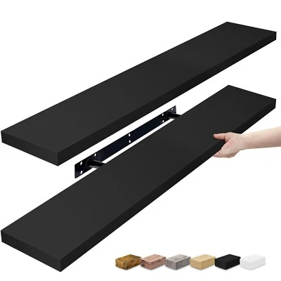 Sorbus Floating Shelves for Wall, 2 Pack (35 Inch) Long Wall-Mounted Shelves - Image 1 of 4