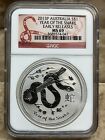 Australia 2013-P S$1 NGC MS69 Year Of Snake Early Releases Series II