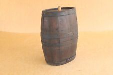 Old Antique Primitive Wooden Wood Barrel Keg Canteen Early 20th about 1920's