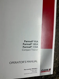 Case Farmall 95A, 105A, 115A, Compact Tractor Operator's Manual - Picture 1 of 2
