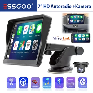 ESSGOO 7'' Autoradio Wireless Carplay & Android Auto Bluetooth USB TF +Kamera - Bild 1 von 15