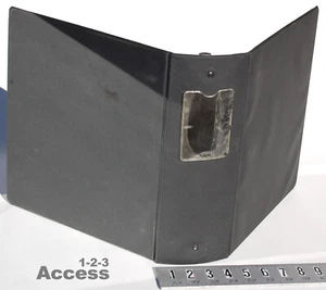 National 66-984 Heavy Duty 3 Anillos Elípticos Carpeta 4.5"" Columna Negra De Colección A - Imagen 1 de 11