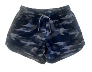 Athleta Girl Mid Rise Dri Fit Camo Shorts w/ Drawstring Youth Sz XXL 16 Black - Picture 1 of 3