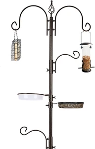 Deluxe Bird Feeding Station Kit Bird Feeder Pole Bird Feeder Hanging Kit Multi F - Picture 1 of 8