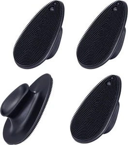 4 Pack Silicone Face Scrubber, Facial Cleansing Brush Soft Silicone Faci - Picture 1 of 9