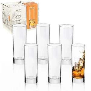 Bormioli Rocco 215ml Cortina Tall Dinner Tumbler Drinking Glasses Tableware Set - Picture 1 of 1
