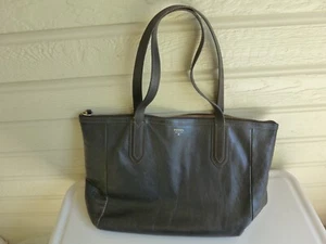 Fossil Sydney Leder Tasche schwarz Reißverschluss gefüttert Boho - Bild 1 von 23