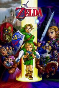 Art Print Poster Zelda Ocarina of Time Gaming Cool Wall Decor Art Print Poster