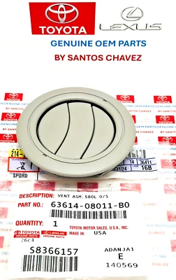 2013-2020 Toyota Sienna Gray Air Outlet Register GENUINE OEM PART 63614-08011-B0 - Image 1 of 4
