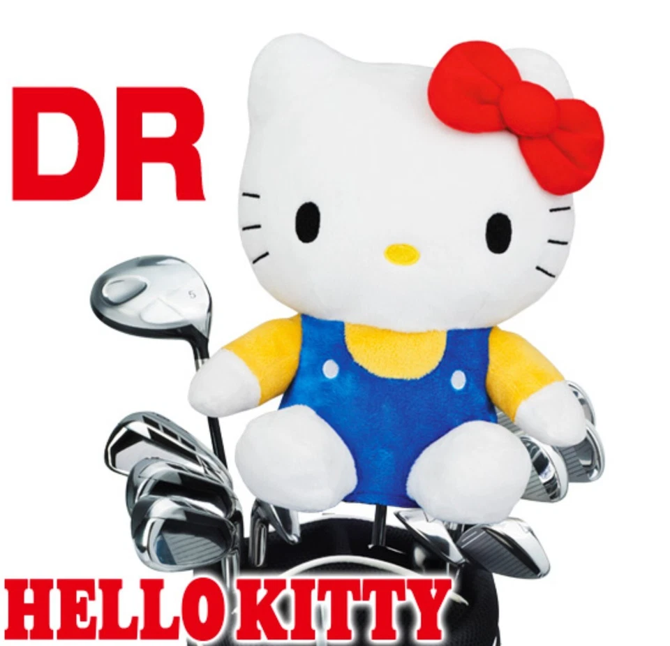 ENJOY CADDIE BAG Sanrio Hello Kitty Head cover for driver / Golf Plush Doll Japan New sports